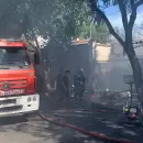 (Video) Se incendi� un local de pirotecnia en Godoy Cruz: fuertes explosiones y una mujer herida