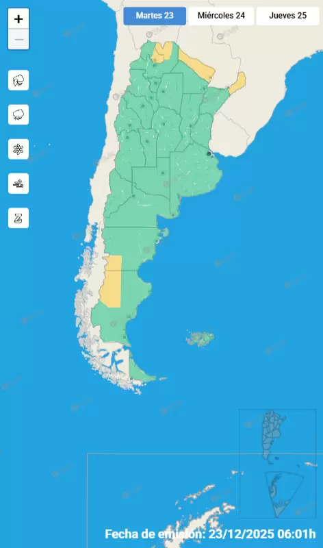 mapa de alertas