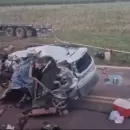 (Video) Estremecedor y fatal accidente en la ruta 188 entre una camioneta y un camión