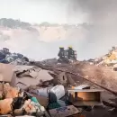 (Video) Otra vez se incendi� un basural de Godoy Cruz, a d�as de un operativo similar en la zona