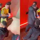 (Video) El tenso cruce del Dibu Mart�nez con hinchas del Arsenal, tras la derrota del Aston Villa