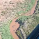 Desde las alturas: as� buscan a la mujer arrastrada por el agua en el zanj�n de Los Ciruelos