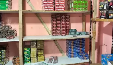 secuestro de pirotecnia en Guaymall�n