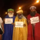 Los Reyes Magos participaron de un corte de ruta en el Sur provincial