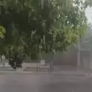 (Video) Volvió a granizar fuerte en San Rafael y esta vez afectó a zonas urbanas del departamento
