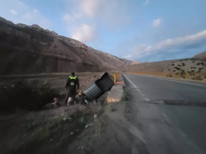 vuelco en la ruta 7