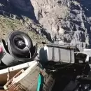 (Video) Viv�a en Mendoza el camionero que volc� y muri� en la alta monta�a