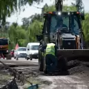 Renuevan el pavimento en una rotonda clave del Parque General San Martín