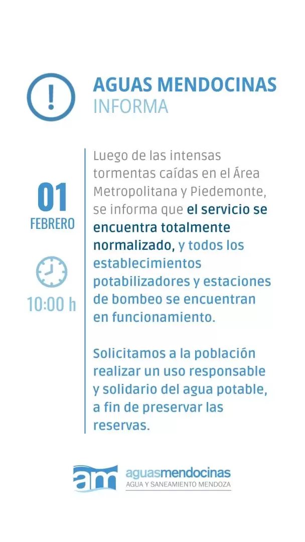 comunicado aguas mendocinas
