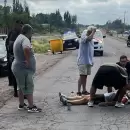 Un ciclista cay� al asfalto en la ruta 82, rumbo a Cacheuta y fue impactado por un auto
