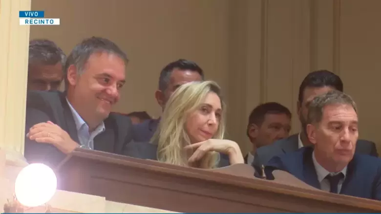Reforma Laboral: Manuel Adorni, Karina Milei y Diego Santilli en el Senado de la Naci�n