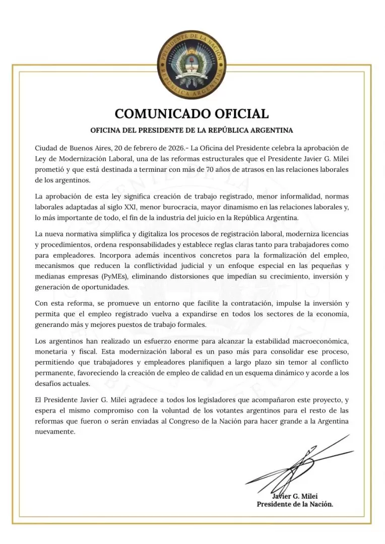 Comunicado