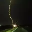 El rayo que sorprendi� a Mendoza y la imagen que muestra la fuerza de la tormenta