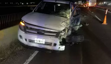 choque en el Acceso Sur