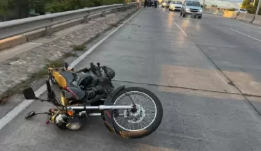 accidente en la Costanera-moto