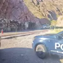 Un camionero protagonizó un violento vuelco en la ruta 7, a la altura de Uspallata