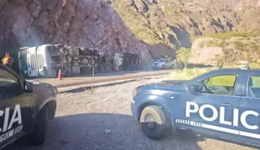 vuelco en ruta 7