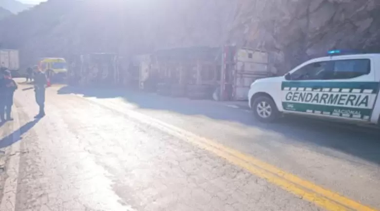 vuelco en ruta 7