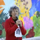 Restauraron el emblem�tico mural de la Plaza de las Artes y las Flores