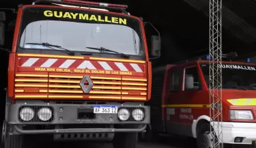 bomberos voluntarios de Guaymall�n
