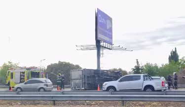 Accidente en acceso sur