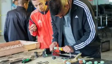 presos trabajando