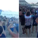 (Videos) Fiesta Azul: los hinchas de Independiente Rivadavia coparon R�o de Janeiro