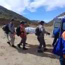 Con drones y equipos especializados: intenso operativo de rescate aéreo en el Manzano Histórico