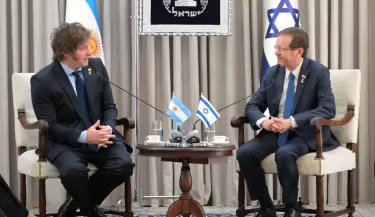 Milei y Isaac Herzog