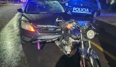 motociclista muerto en Guaymall�n
