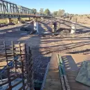 Avanza la obra del nuevo puente Luj�n de Cuyo-Perdriel y ya colocaron la mitad de los pilotes