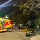 Un violento accidente entre dos motos en Las Heras dej� tres j�venes heridos