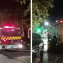 Cuatro personas internadas por inhalaci�n de mon�xido de carbono, tras un grave incendio en Guaymall�n