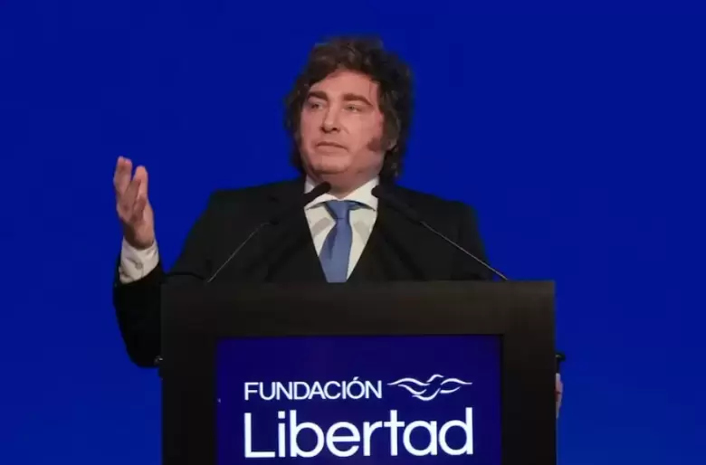 Milei en la Fundación Libertad