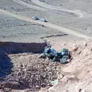 (Video) Un motociclista cay� a un barranco en el camino al Cristo Redentor y qued� internado