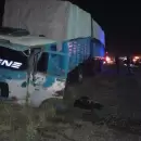 Un conductor herido tras el choque de un cami�n y una camioneta en la ruta 7