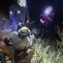 Rescataron a un hombre en un cerro de Cacheuta tras sufrir una fuerte ca�da