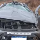 Un conductor result� herido luego de un violento vuelco en la ruta 7
