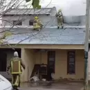 Un impactante incendio consumi� por completo una vivienda en San Rafael