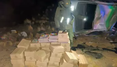 vuelco en la ruta 7
