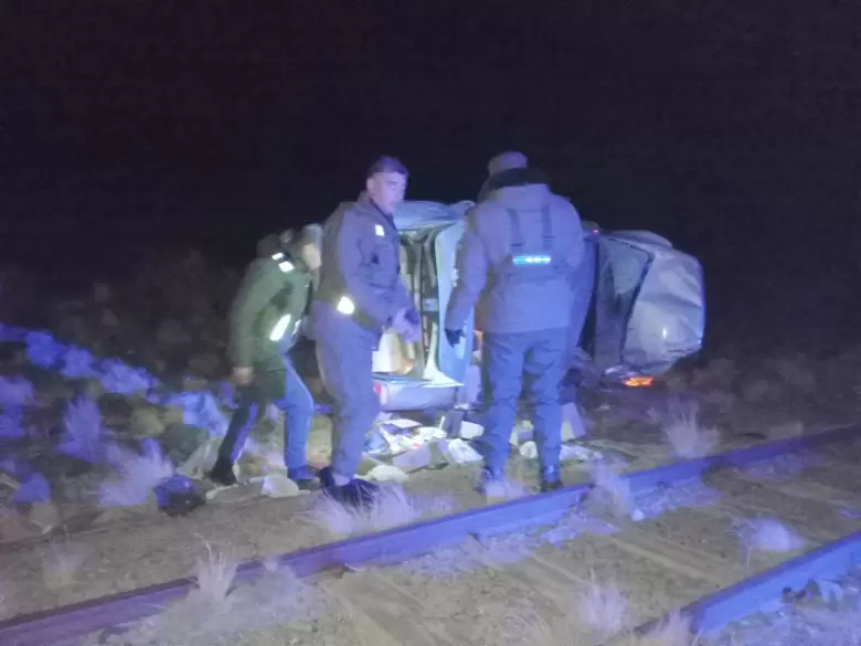 vuelco en la ruta 7