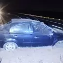 Un hombre volc� en Luj�n de Cuyo, luego de que reventara un neum�tico de su auto