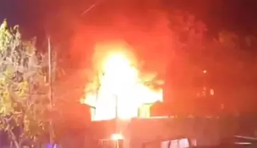 Incendio en las Heras