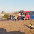 (Video) Un colectivo chocó de atrás a un camión en la ruta 40 de Luján de Cuyo: susto y lesionados