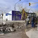 Trabajos de Aysam: importante corte vehicular en una muy transitada esquina de Guaymall�n