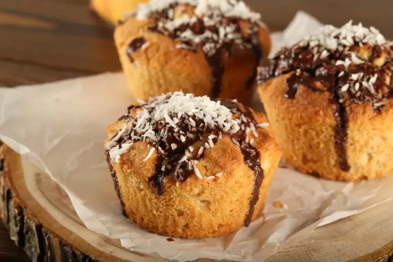 muffins de coco