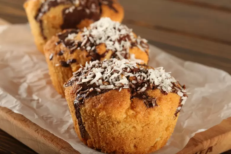 muffins de coco