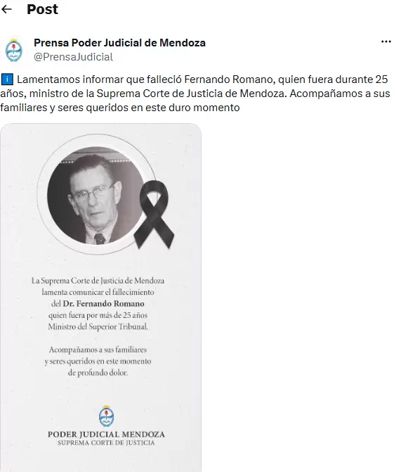 muerte de Fernando Romano