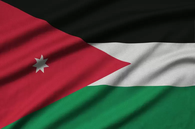 bandera de jordania