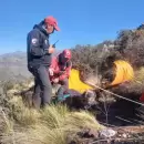 Un motociclista fue rescatado tras lesionarse en una traves�a de enduro